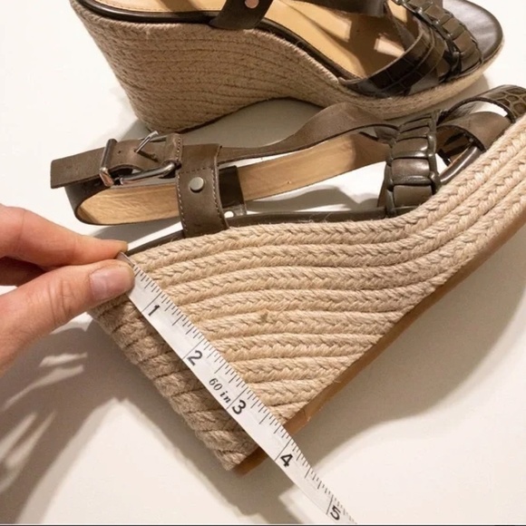 ANTONIO MELANI BAILEYS JUTE ROPE HEEL LEATHER ESPADRILLE - Picture 3 of 5